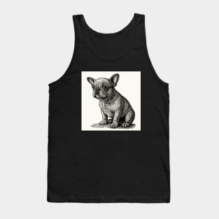 French Bulldog in Underground 70's Style Tank Top